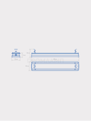 Размеры светильника TL-PROM SM 170 5K D